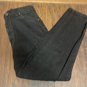 Lee | Vintage jeans women’s size 28 faded black denim high waisted mom style